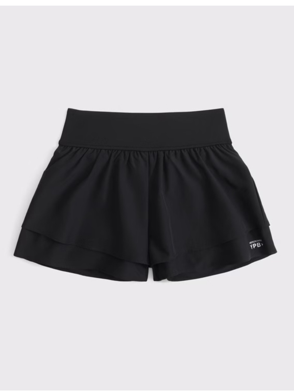 Abercrombie kids Black Layered Athletic YPB Shorts size 11/12